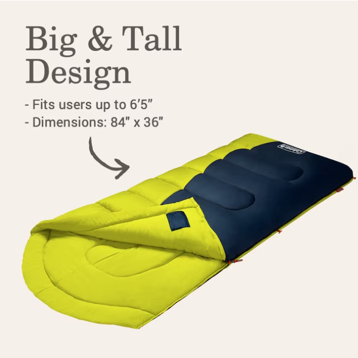Coleman Montauk 20?F Big and Tall Sleeping Bag