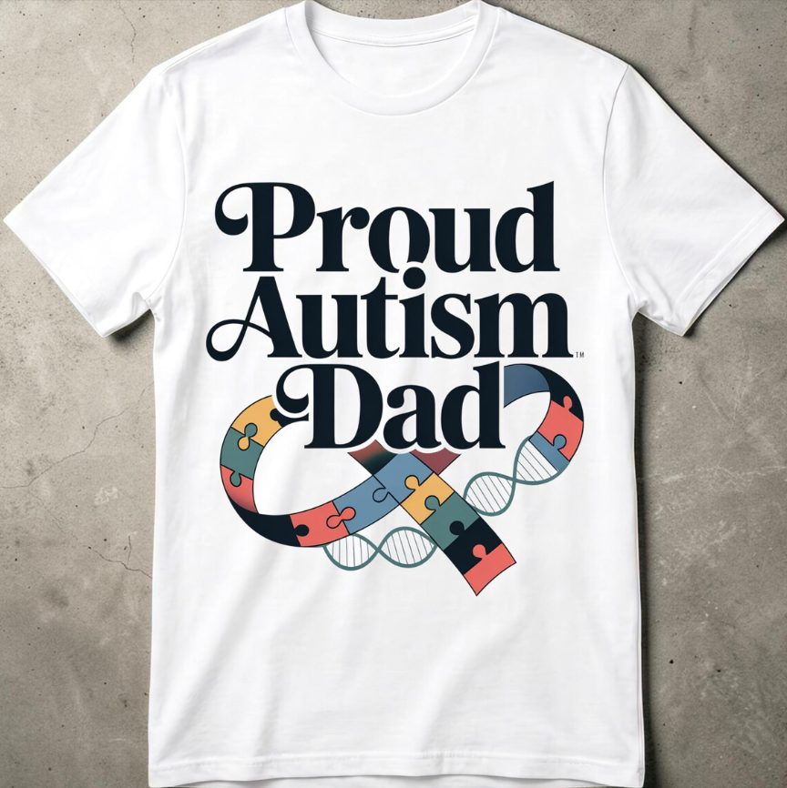 Proud Autism Dad PNG Bundle – Autism Awareness Father’s Day T-Shirt Design, Digital Download