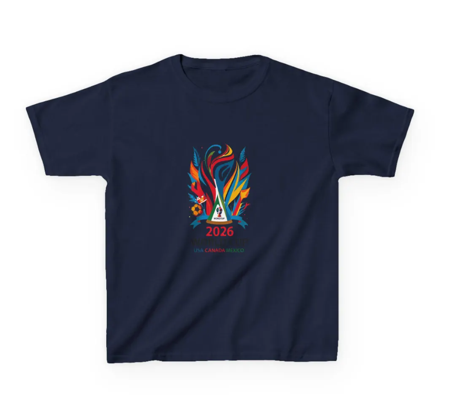 Kids World Cup 2026 Tee | USA Canada Mexico Soccer Shirt