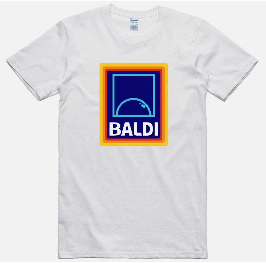 Fathers Day Mens Funny T-Shirt Baldi Parody Gift For Dad Regular Fit