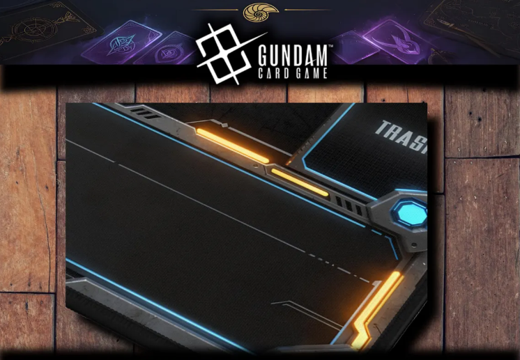 Gundam Inspired Mech HUD Playmat – Sci-Fi TCG Gaming Mat