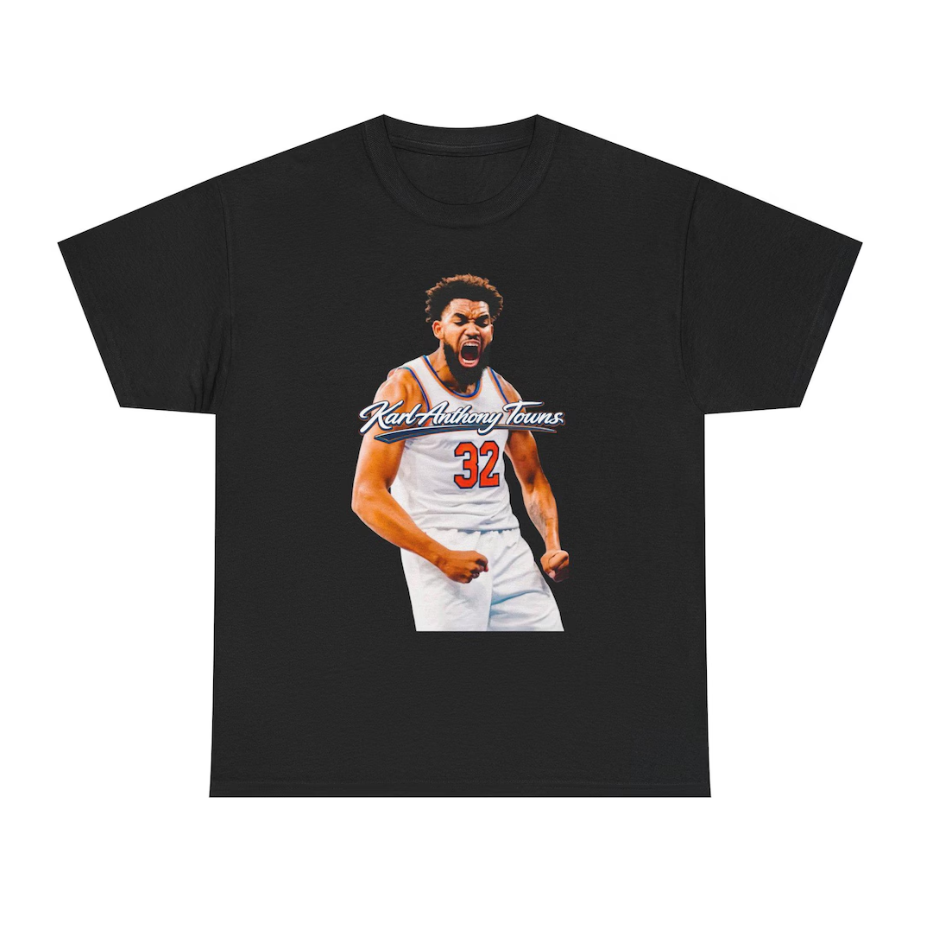 Karl Anthony Towns New York T Shirt Basketball Graphic Tee
