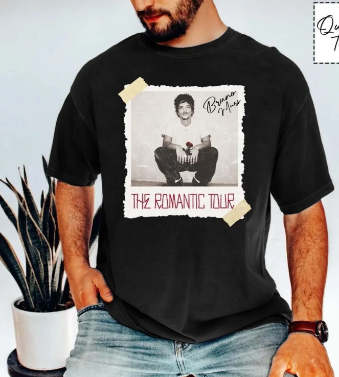 Comfort Colors Bruno Mars The Romantic Tour Shirt, The Romantic Tour Merch, Bruno Mars Merch