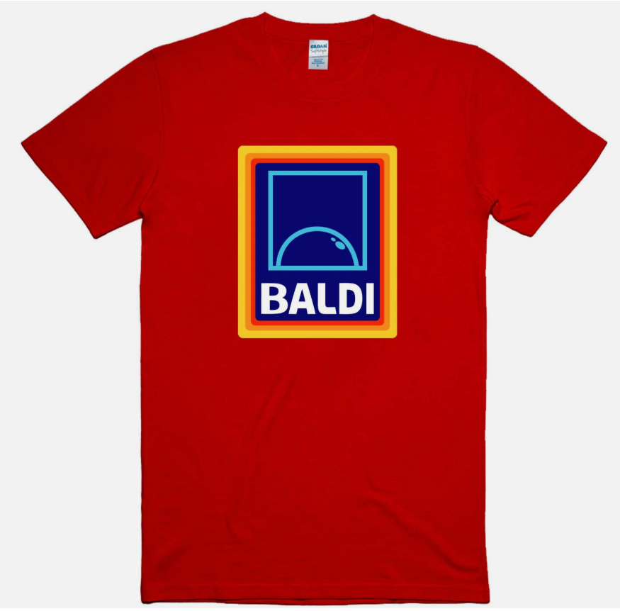 Fathers Day Mens Funny T-Shirt Baldi Parody Gift For Dad Regular Fit