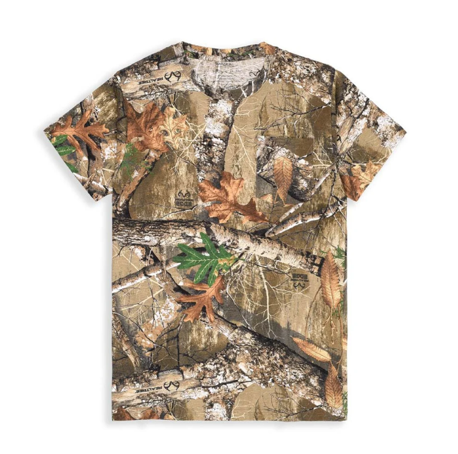 Realtree Camo T-Shirt: Cotton-Poly Blend, Outdoor Wear