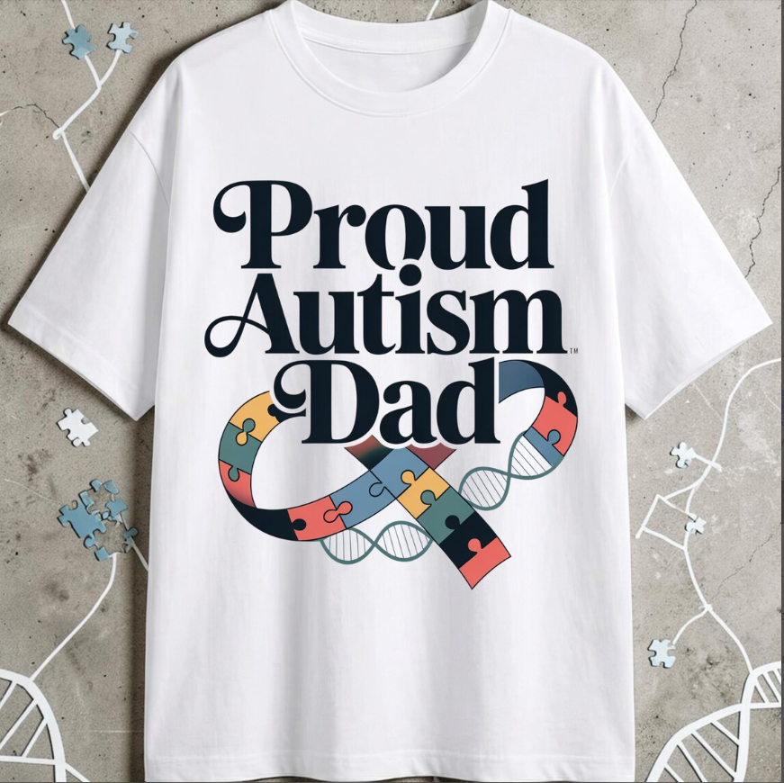 Proud Autism Dad PNG Bundle – Autism Awareness Father’s Day T-Shirt Design, Digital Download