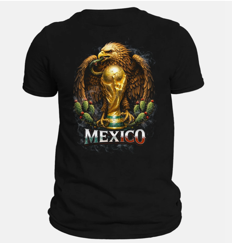 Mexico Eagle World Cup Trophy T-Shirt | COPA DEL MUNDO-MUNDIAL