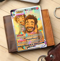 Custom Father and Child Pokemon Anime Card, Personalized Daddy and Me Gift, Father’s Day Pokemon Card, Custom Anime Style Card, Gift for Dad