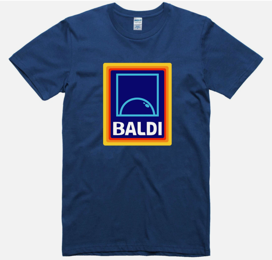 Fathers Day Mens Funny T-Shirt Baldi Parody Gift For Dad Regular Fit