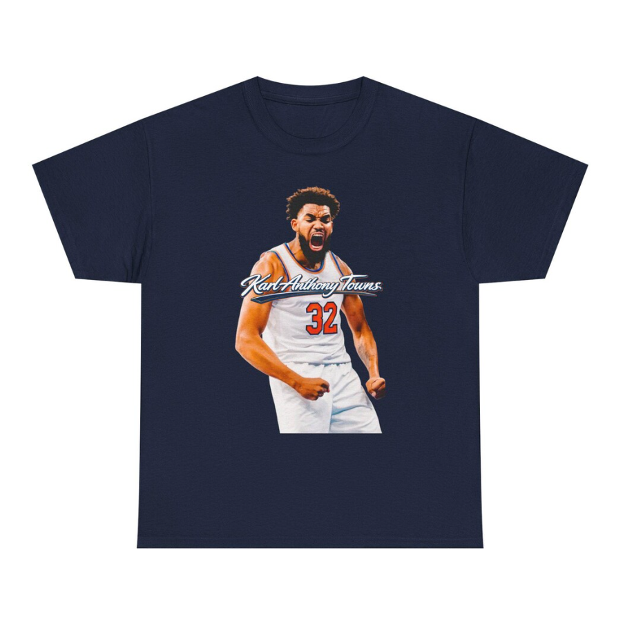 Karl Anthony Towns New York T Shirt Basketball Graphic Tee