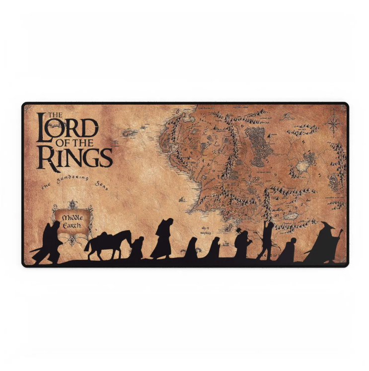 Middle Earth Map Desk Mat