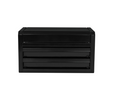 Hyper Tough Mini 10-Inch 2-Drawer Steel Toolbox – Black