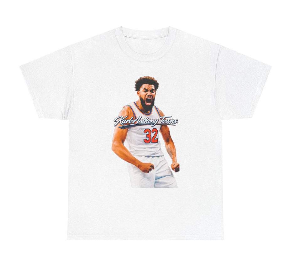 Karl Anthony Towns New York T Shirt Basketball Graphic Tee