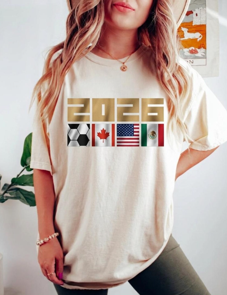 FIFA World Cup 2026 T-Shirt | USA Canada Mexico Soccer Fan Tee | WC2026 Gift | Unisex Football Shirt | football fan clothing