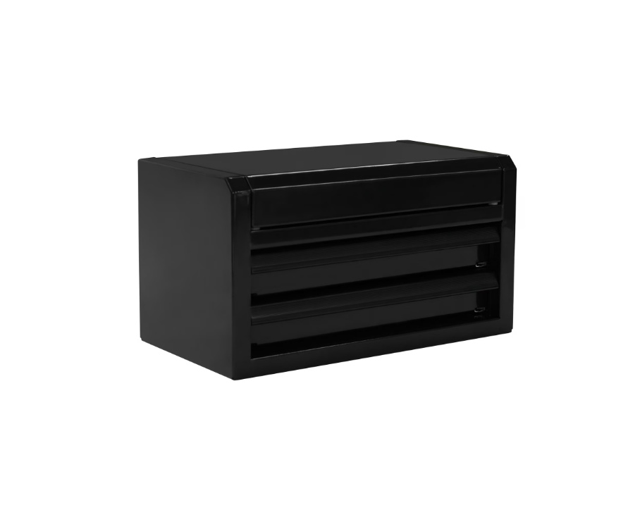 Hyper Tough Mini 10-Inch 2-Drawer Steel Toolbox – Black