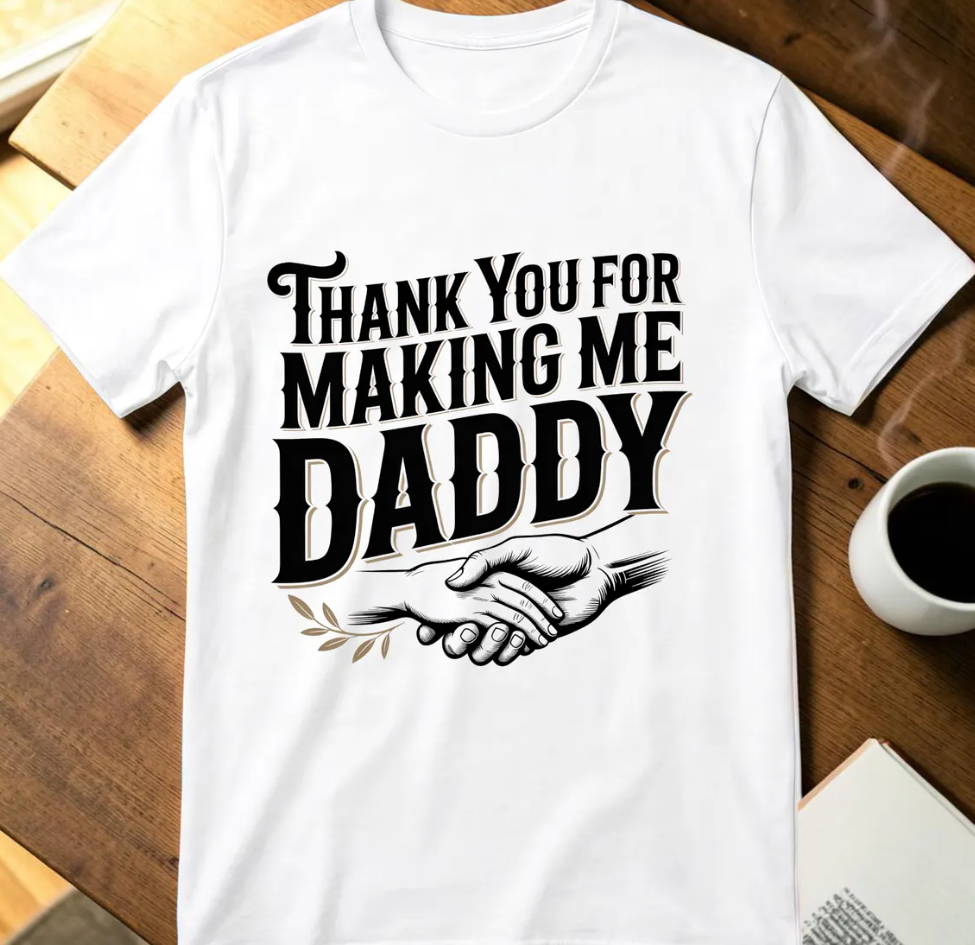 Thank You for Making Me Daddy PNG Bundle – Father’s Day T-Shirt Sublimation Digital Download