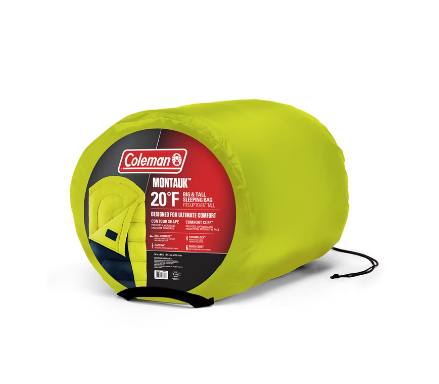 Coleman Montauk 20?F Big and Tall Sleeping Bag