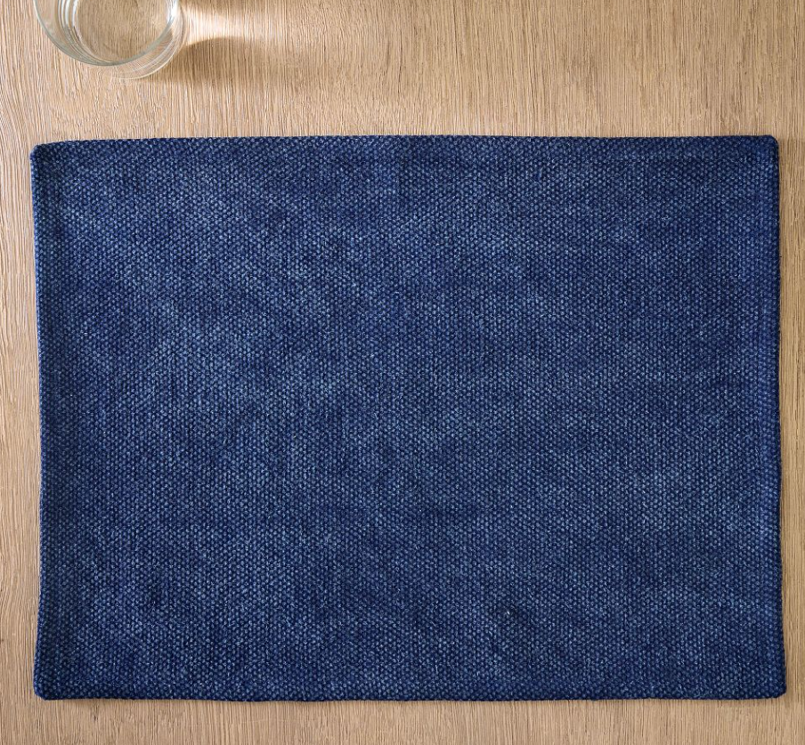 Textured Canvas Cotton Placemat Sets