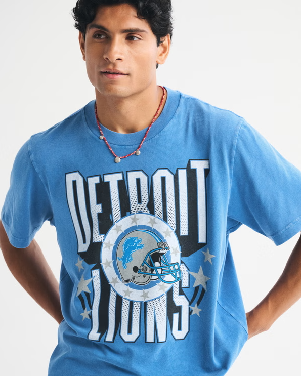 Detroit Lions Vintage Inspired Graphic Tee - Vintage NFL Fan Shirt