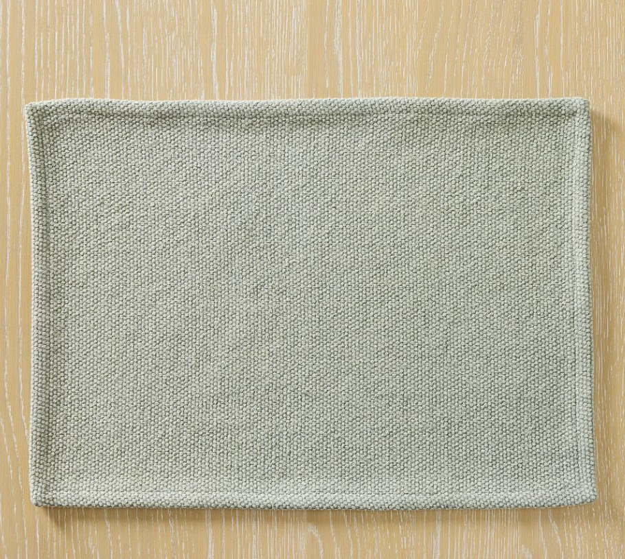 Textured Canvas Cotton Placemat Sets