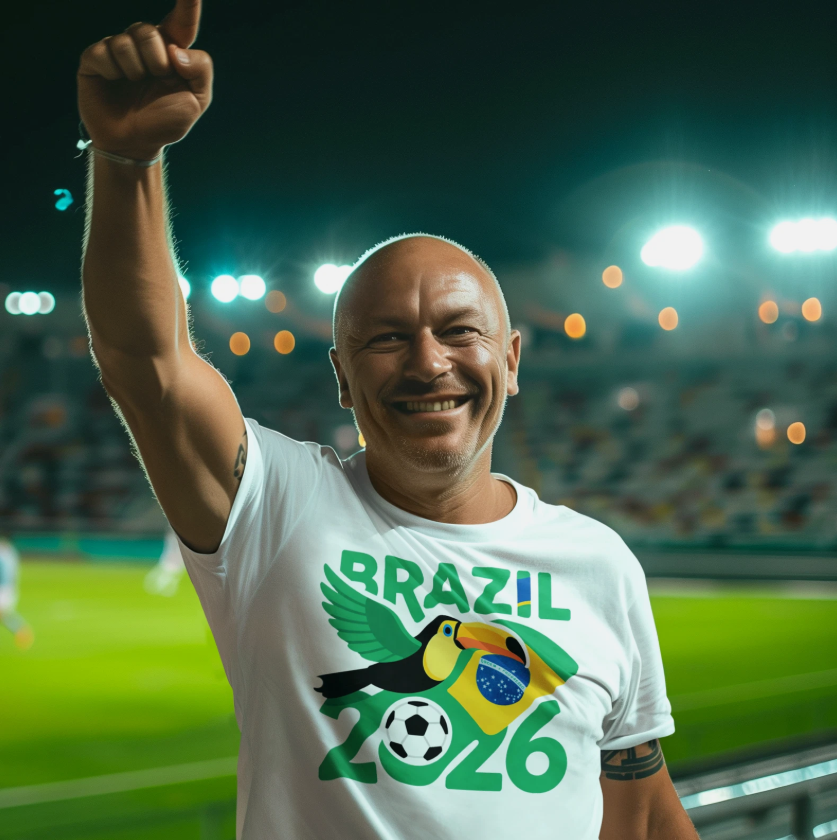 2026 World Cup Brazil Soccer Fan T-shirt