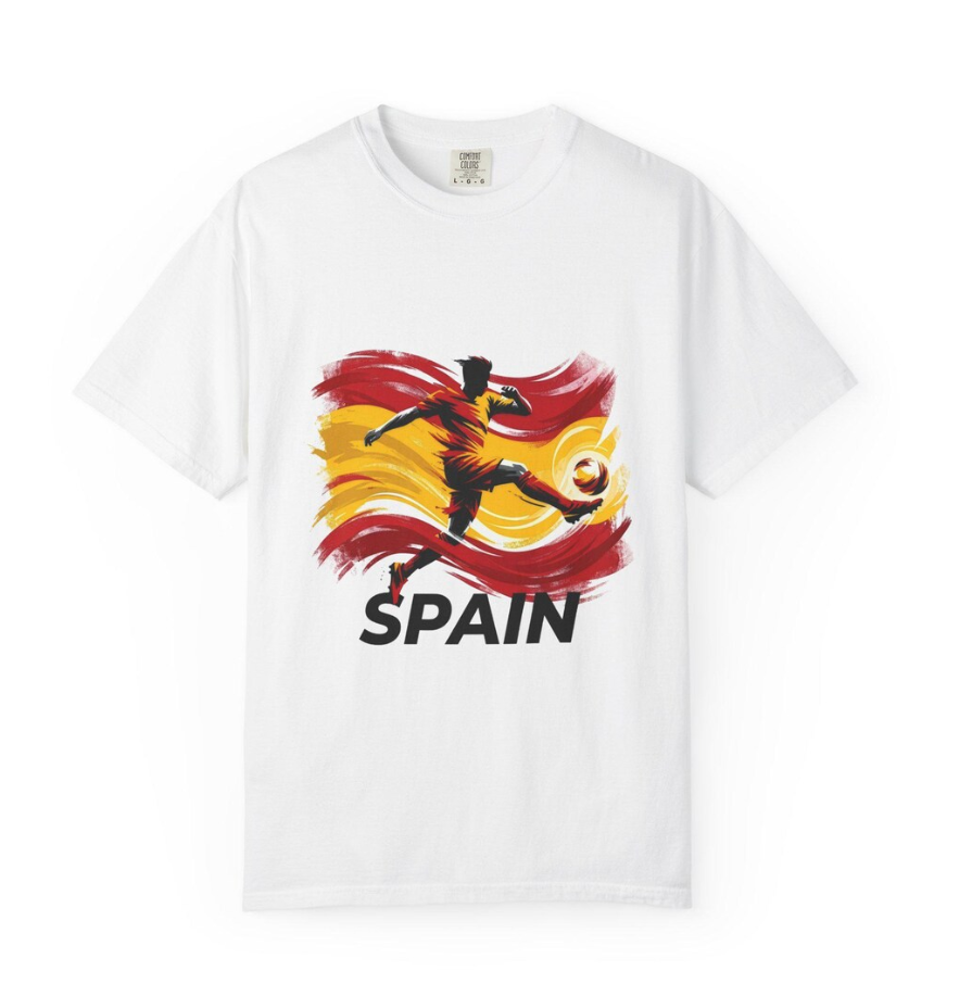 Spain World Cup T-Shirt, Soccer Fan Graphic Tee