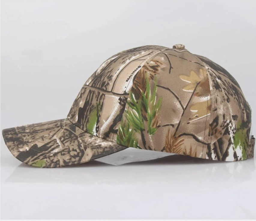Camo Print Baseball Cap Outdoor Quick Dry Unisex Hunting Hiking Sun Hat Wear
