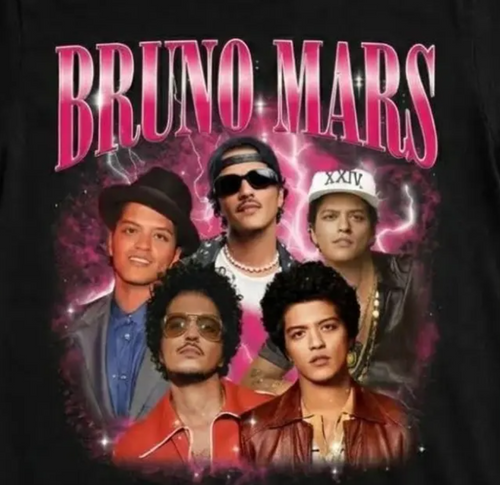 Bruno Mars Romantic Tour 2026 T-Shirt, Retro Bootleg Vintage Pop R&B Concert Graphic Tee, Unisex Music Fan Gift