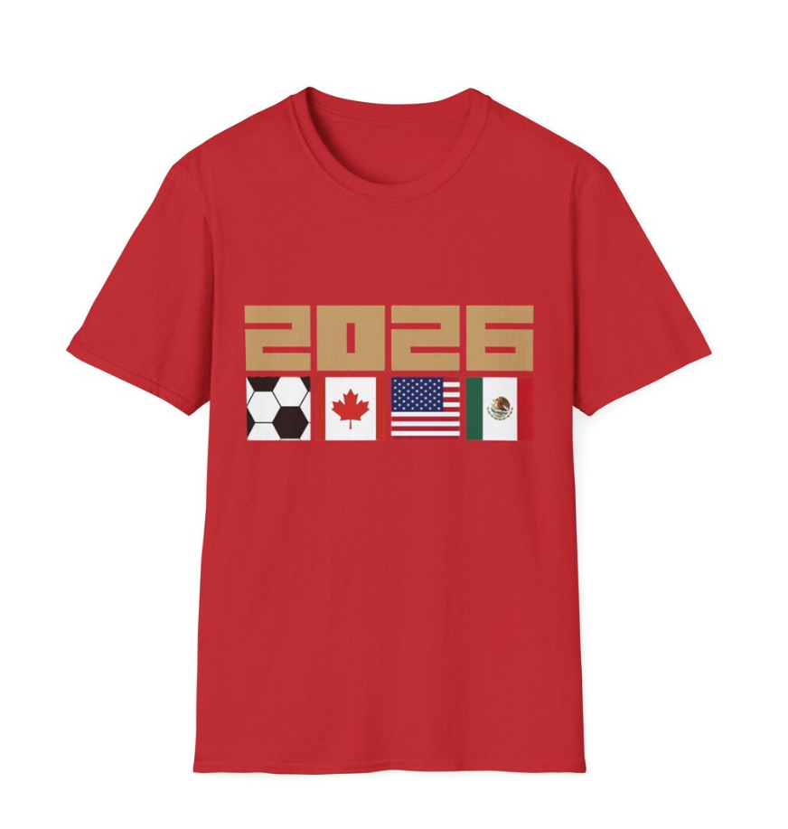FIFA World Cup 2026 T-Shirt | USA Canada Mexico Soccer Fan Tee | WC2026 Gift | Unisex Football Shirt | football fan clothing