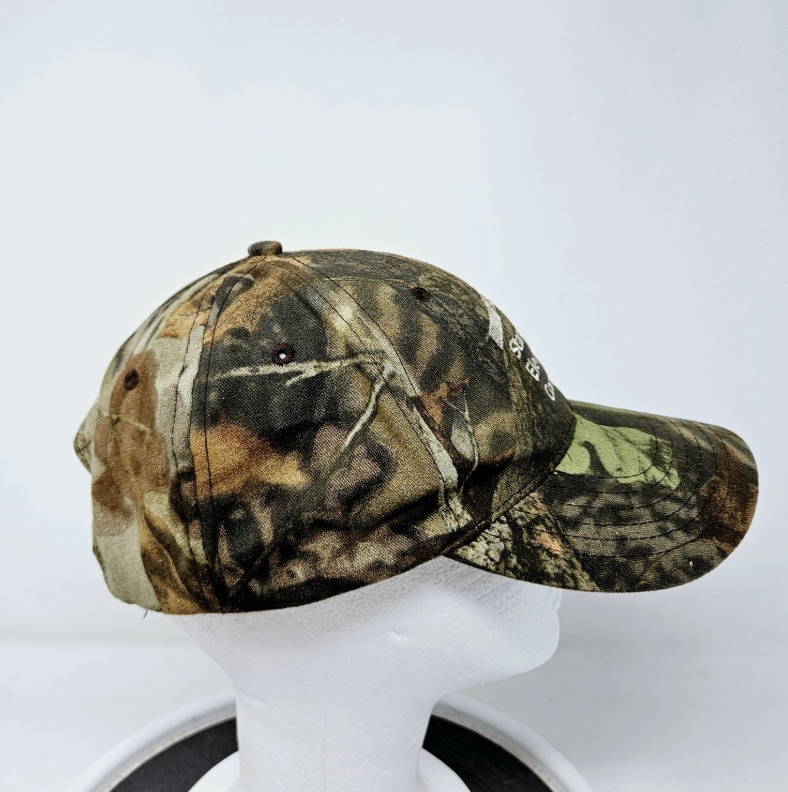 VINTAGE Camo 90s Y2K Snapback Hat Hunting Outdoors