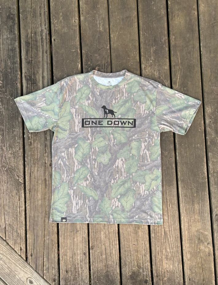 Full Foilage Washed Out Logo Tee