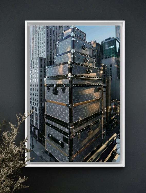 Louis vuitton Building Luxury Canvas Poster Wall Art Home Decor Gift Portrait