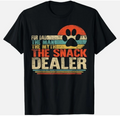 Dog Fathers Day Fur Dad The Man The Myth The Snack Dealer T-Shirt