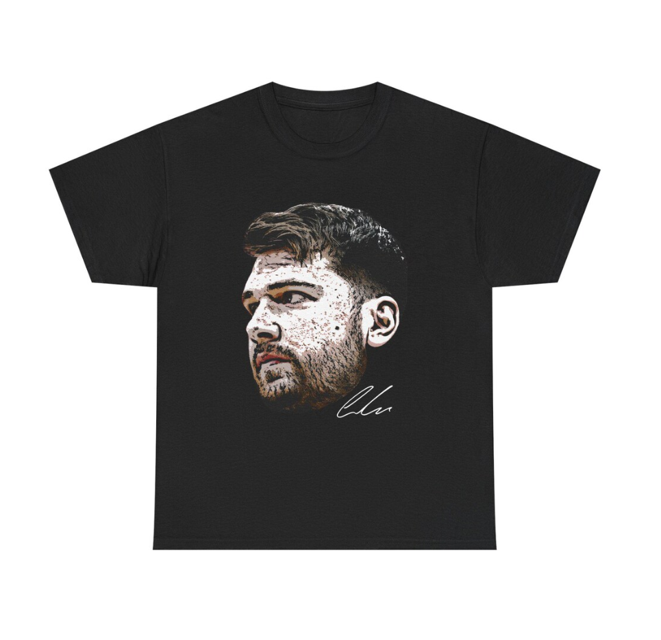 Luka Doncic LA T Shirt Face Tee Autograph Edition