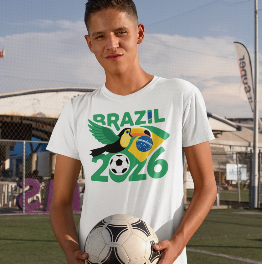 2026 World Cup Brazil Soccer Fan T-shirt