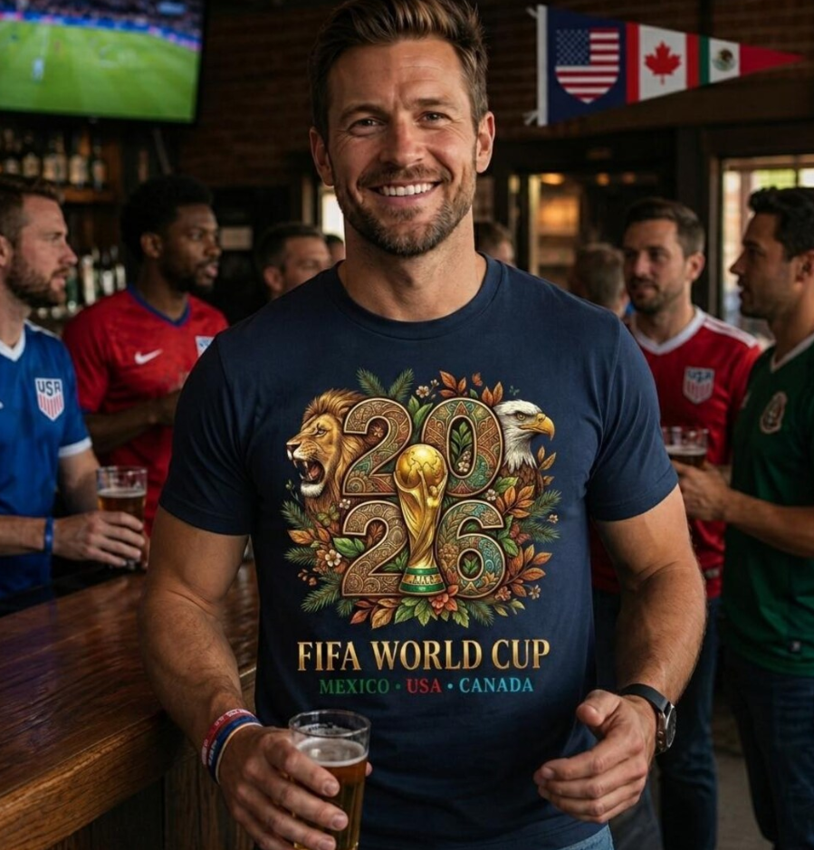 FIFA World Cup 2026 T-Shirt Mexico USA Canada Soccer Fan Tee Gift Men Women Football Shirt Host Nations