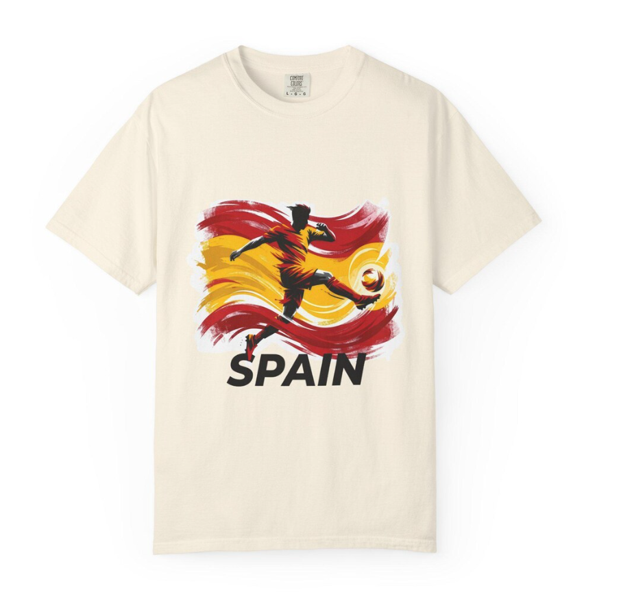 Spain World Cup T-Shirt, Soccer Fan Graphic Tee