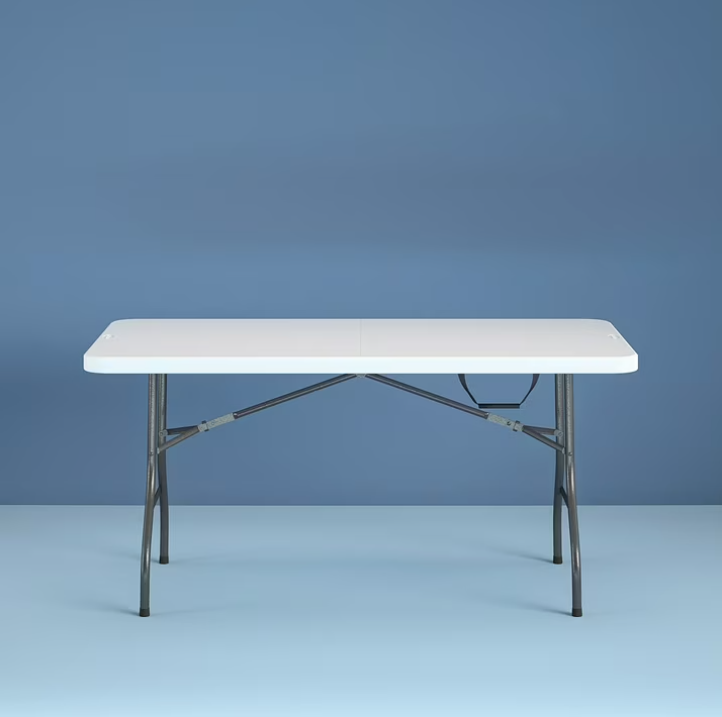 Cosco 6 Foot Premium Folding Table, White Speckle