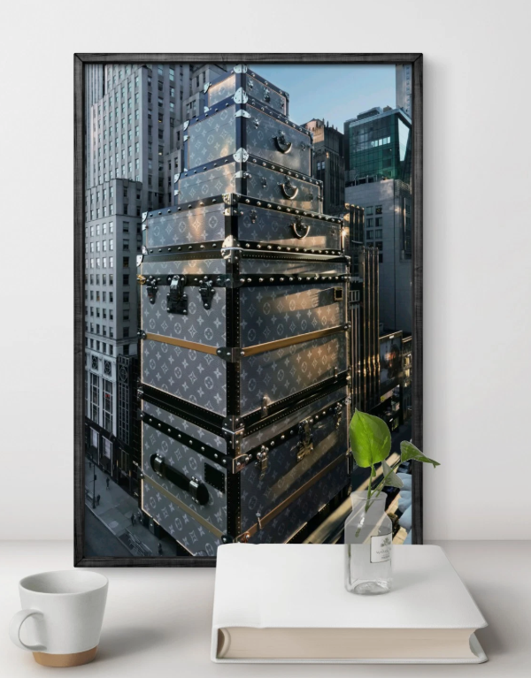Louis vuitton Building Luxury Canvas Poster Wall Art Home Decor Gift Portrait