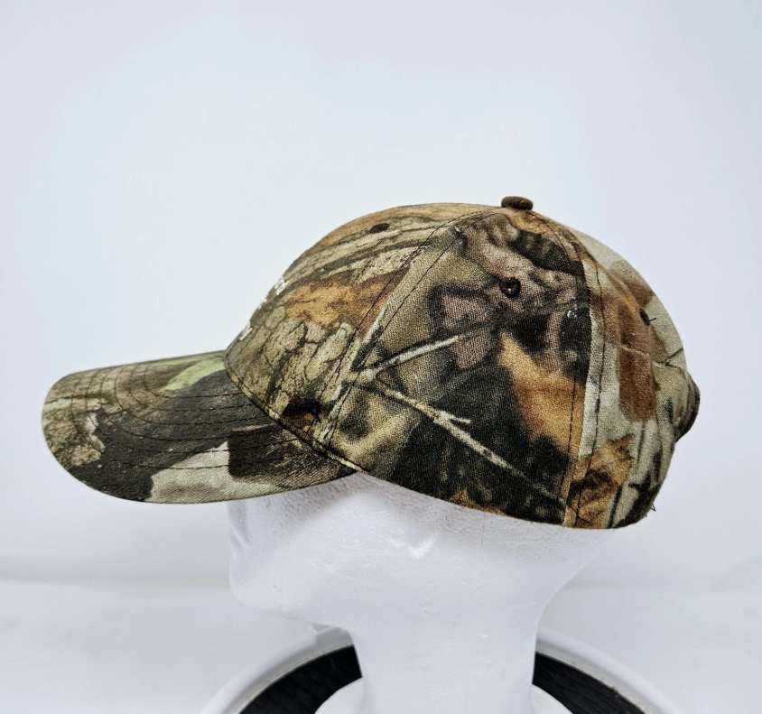 VINTAGE Camo 90s Y2K Snapback Hat Hunting Outdoors