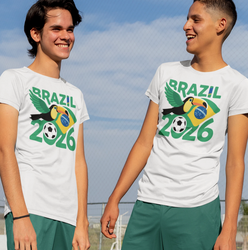 2026 World Cup Brazil Soccer Fan T-shirt