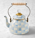 MacKenzie-Childs Sky Check Tea Kettle - 2-Qt.