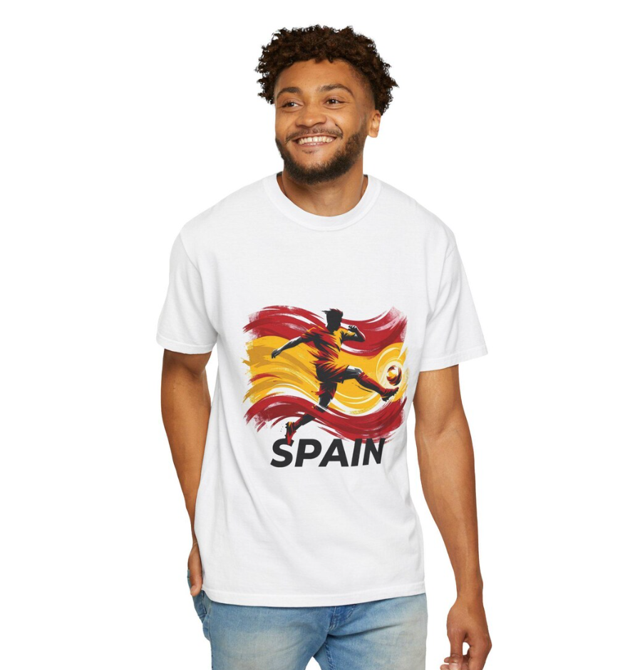 Spain World Cup T-Shirt, Soccer Fan Graphic Tee