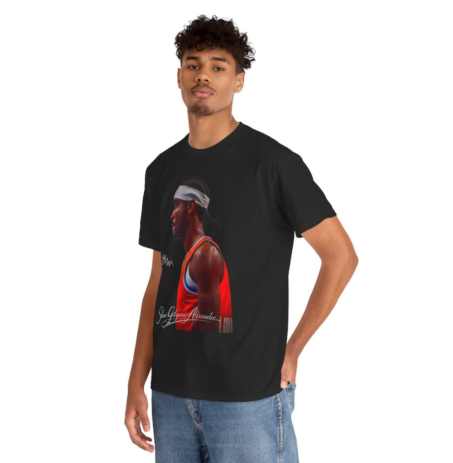 Shai Gilgeous Alexander OKC T Shirt Autograph Player Graphic Tee