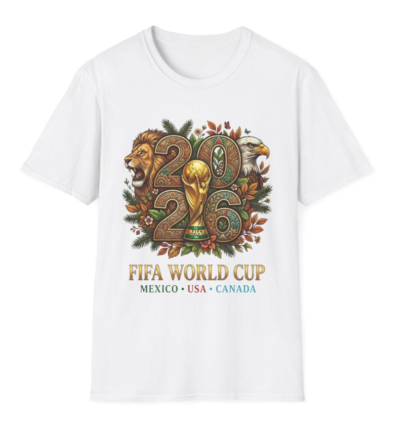 FIFA World Cup 2026 T-Shirt Mexico USA Canada Soccer Fan Tee Gift Men Women Football Shirt Host Nations