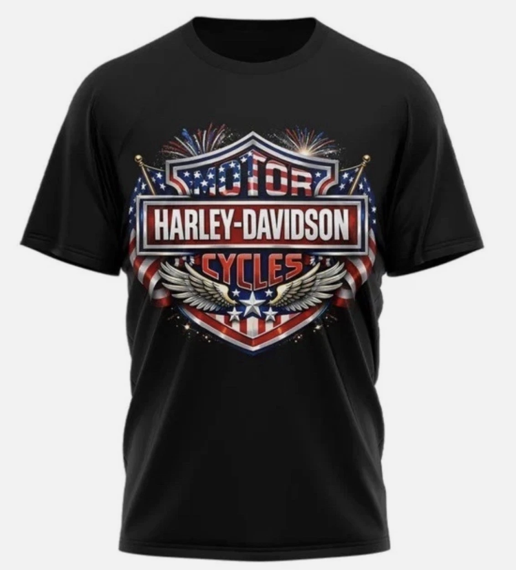 Harley-Davidson America 250th Anniversary Shirt 1776-2026 Independence Day Tee