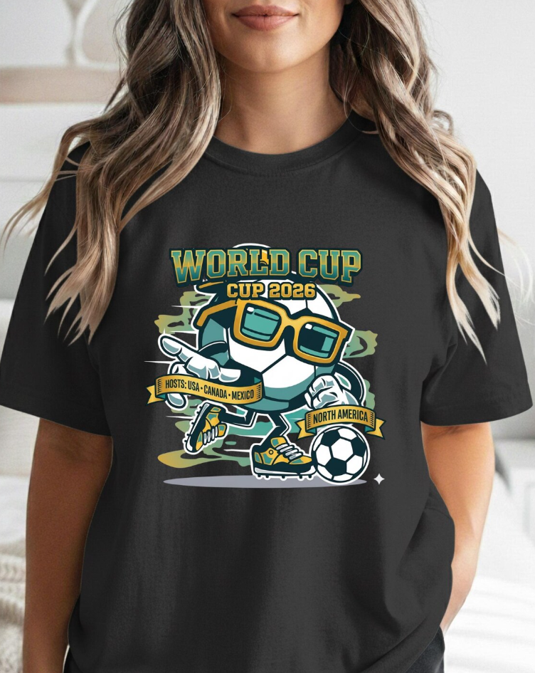 World Cup Soccer Robot T-shirt | Cup 2026 Futuristic Football Design