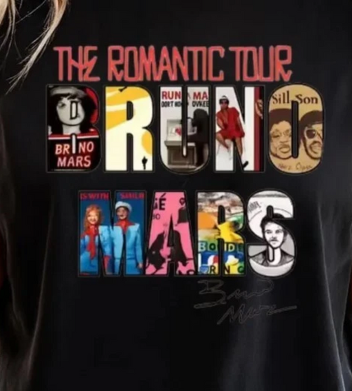 Bruno Mars The Romantic Tour Shirt