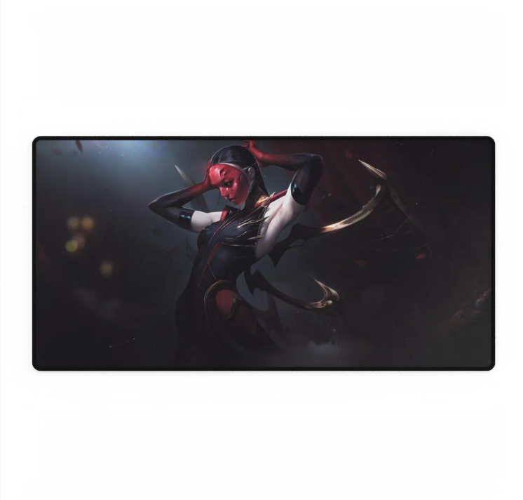 Elise Black Rose Skin Desk Mat League of Legends
