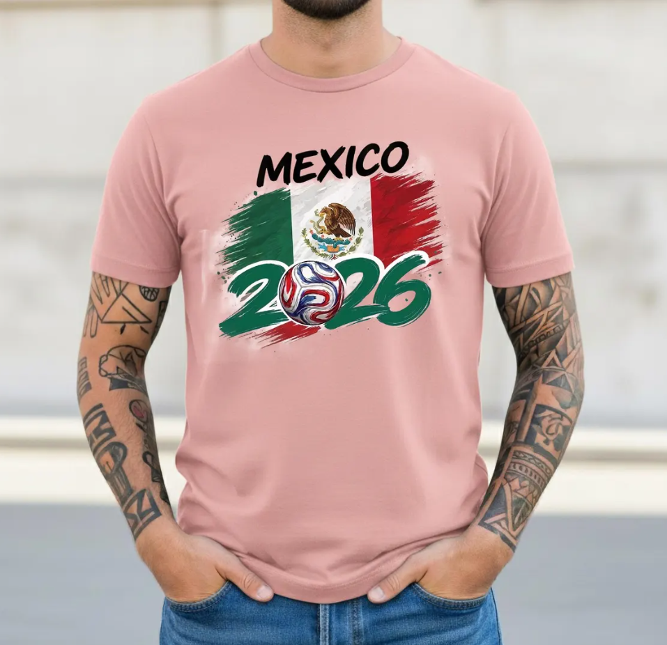 Mexico 2026 Soccer T-Shirt | Mexico Flag Football Fan Tee | Global Soccer 2026 Souvenir Shirt | Mexico National Team Fan Gift |Futbol Mexico